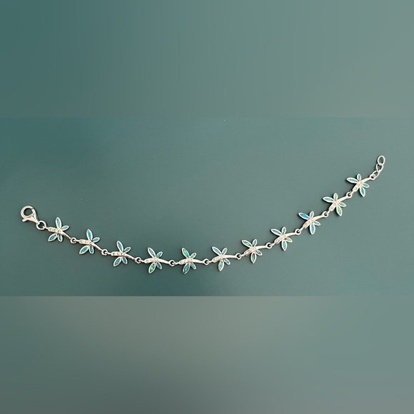 Stamped 925 Sterling Silver Butterfly Bracelet - Picture 4 of 4